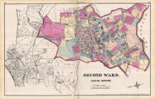 City of Newton - Plate N - Second Ward, Newton 1874
